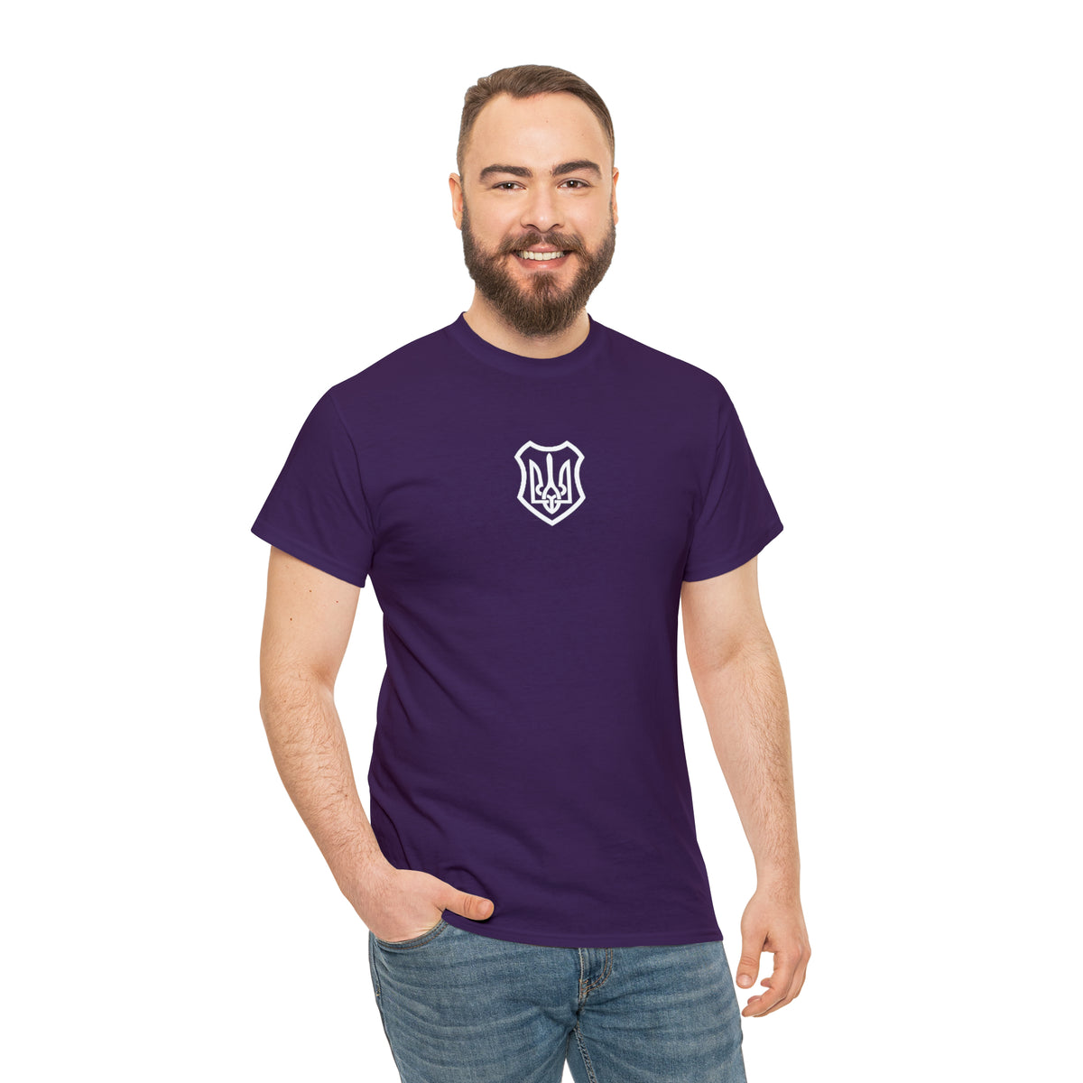 ICONIC UKRAINIAN TRIDENT T-SHIRT - Unisex Heavy Cotton Tee - AUS