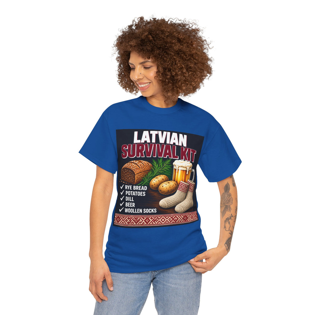 Latvian Survival Kit T-Shirt | Funny Latvian Gift | BalticAF