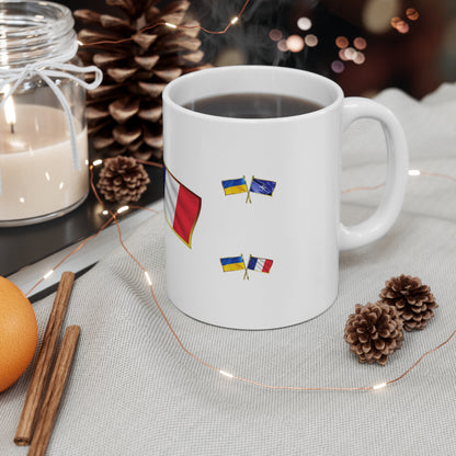 Ukrainian-French NATO Supporter Mug