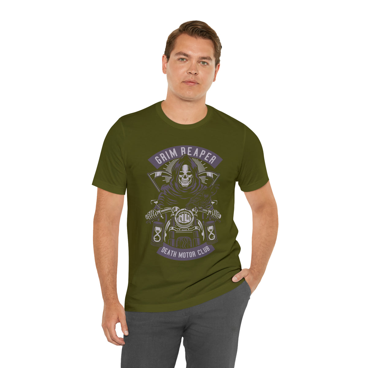 GRIM REAPER Moto Club - Unisex Jersey Short Sleeve Tee