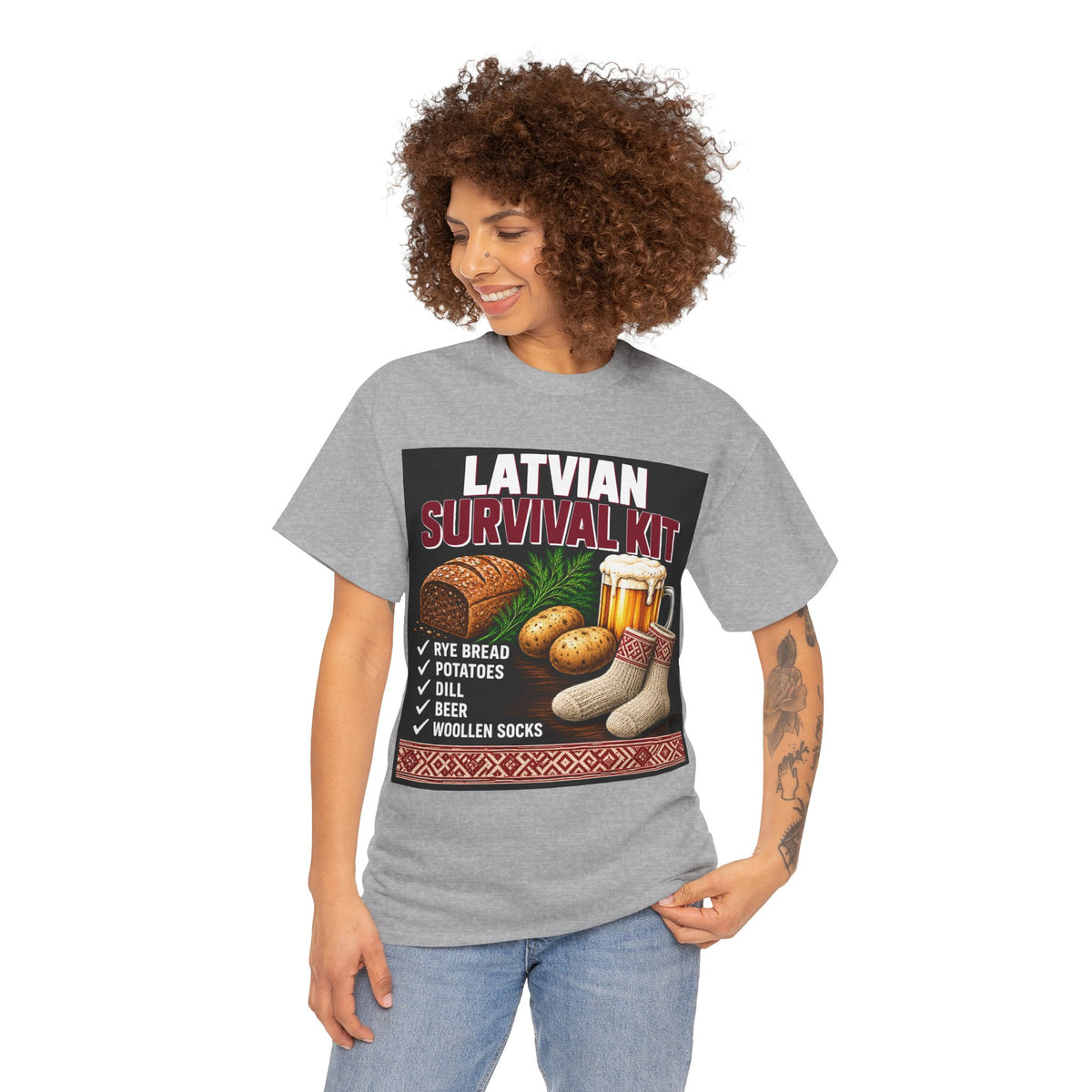 Latvian Survival Kit T-Shirt | Funny Latvian Gift | BalticAF