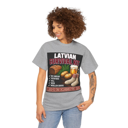 Latvian Survival Kit T-Shirt | Funny Latvian Gift | BalticAF