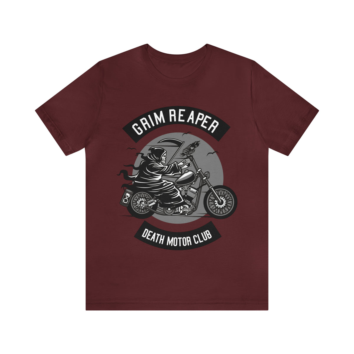 GRIM REAPER Death Motor Club - Unisex Jersey Short Sleeve Tee