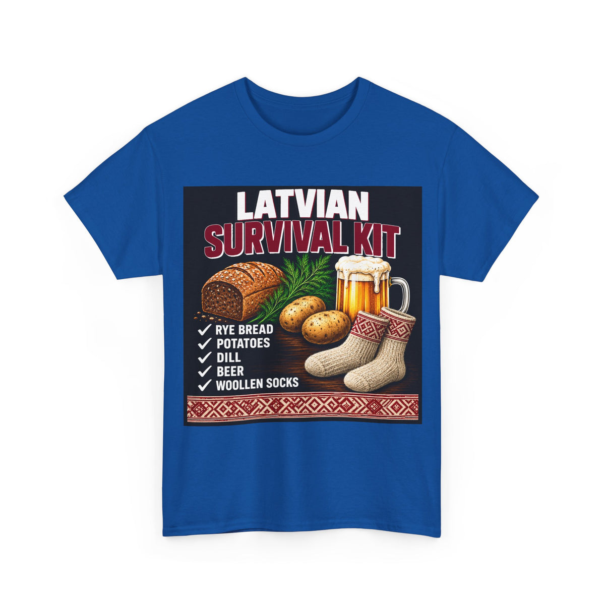 Latvian Survival Kit T-Shirt | Funny Latvian Gift | BalticAF