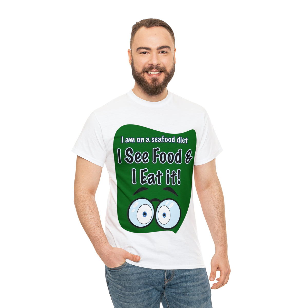 I See FOOD - Funny Unisex Heavy Cotton Tee - AUS