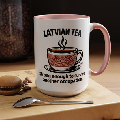 Latvian Tea Mug | Latvian Heritage & Humour Gift | BalticAF