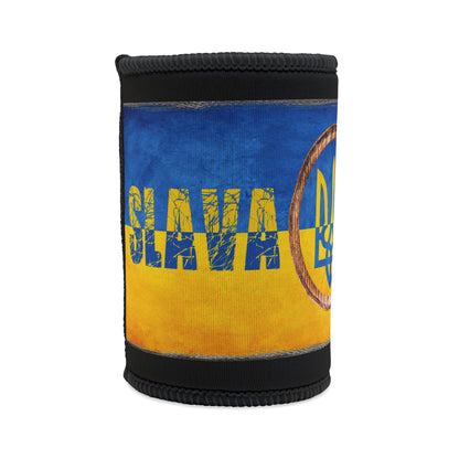 "SLAVA UKRAINI" TRIDENT FLAG - Stubby Cooler