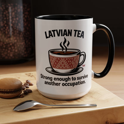 Latvian Tea Mug | Latvian Heritage & Humour Gift | BalticAF