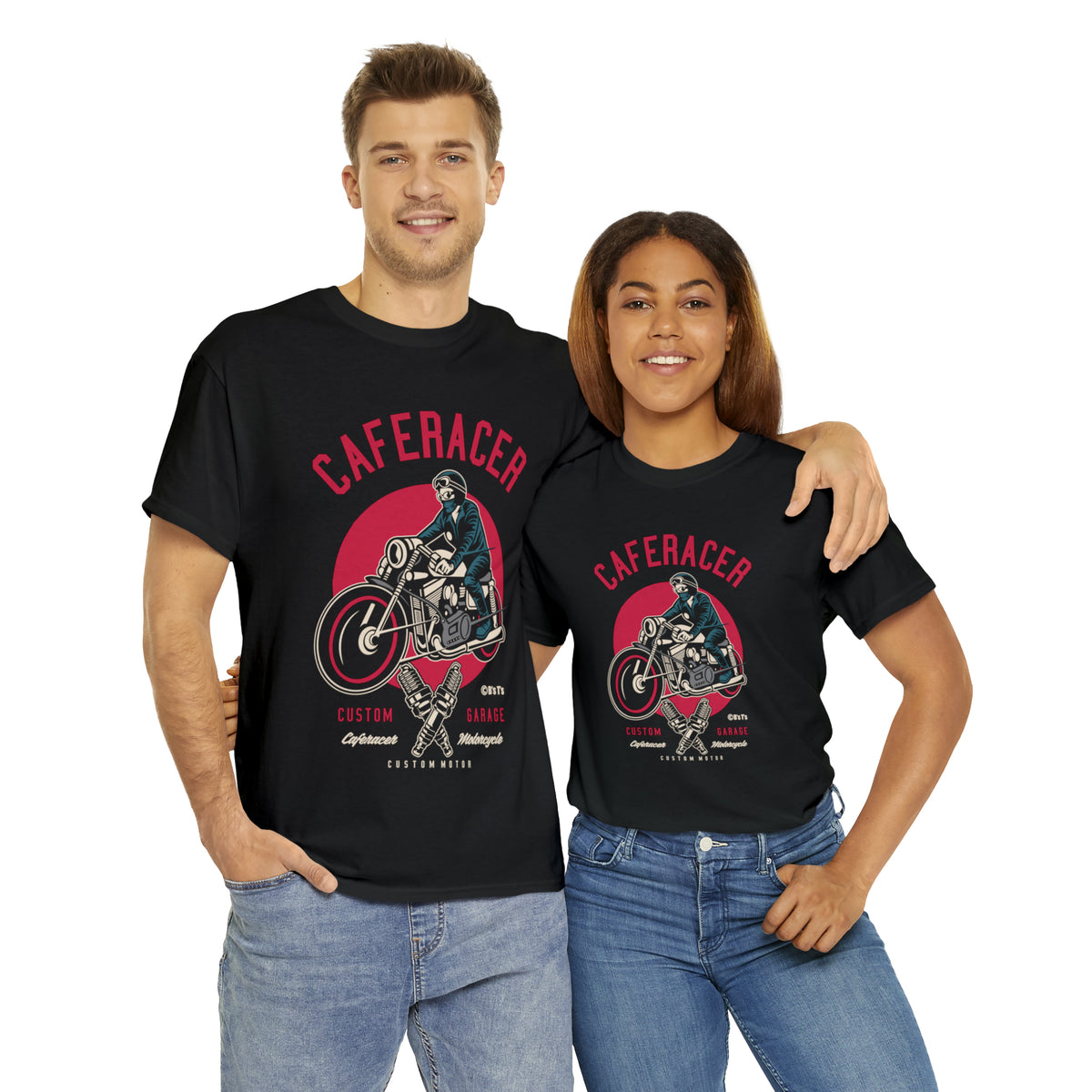 CAFE RACER Custom Garage - Unisex Heavy Cotton Tee