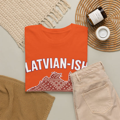 Latvian-ISH Australian T-Shirt | Funny Latvian Heritage Gift | BalticAF