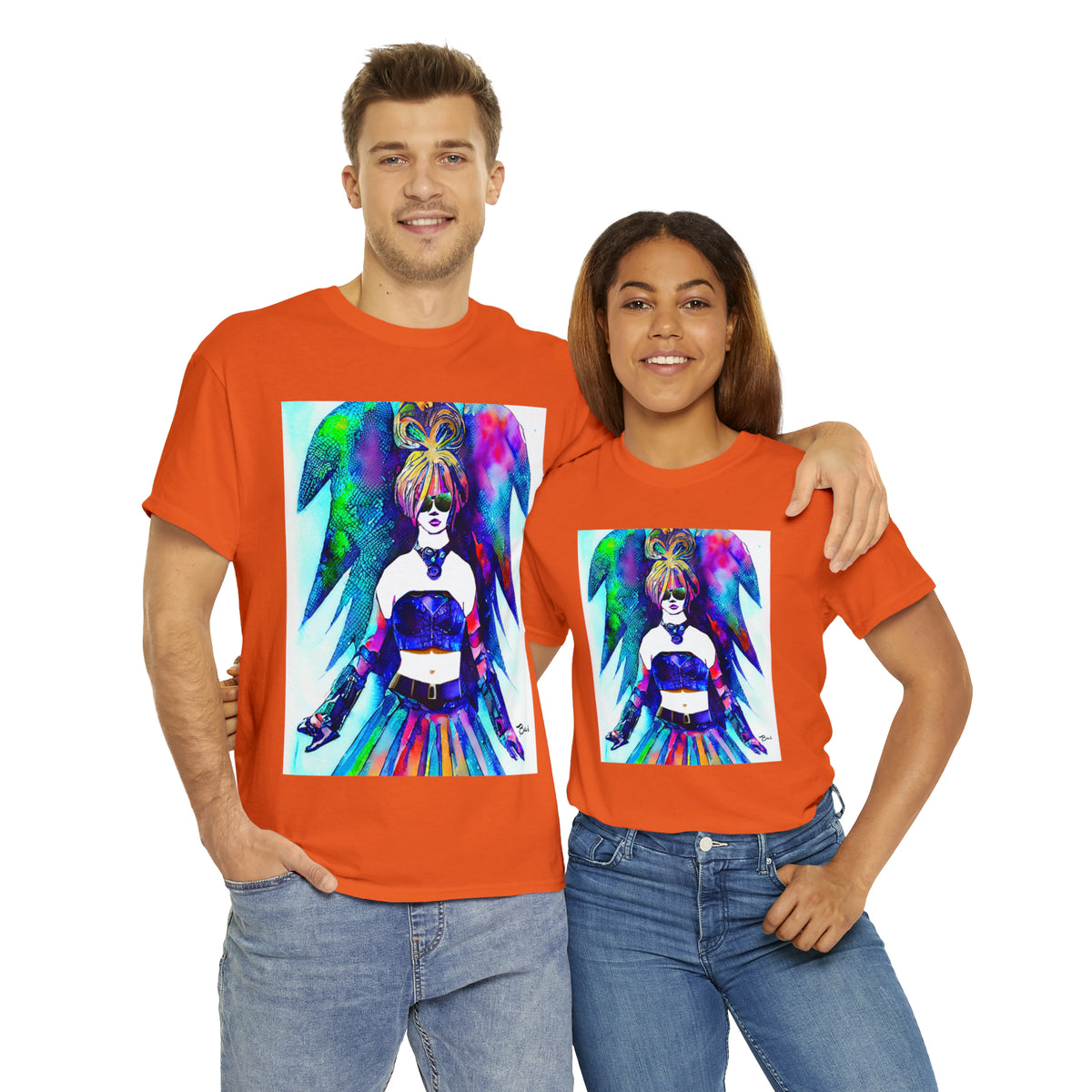 CYBER GIRL - Airt on a Shirt  - Unisex Heavy Cotton Tee - AUS