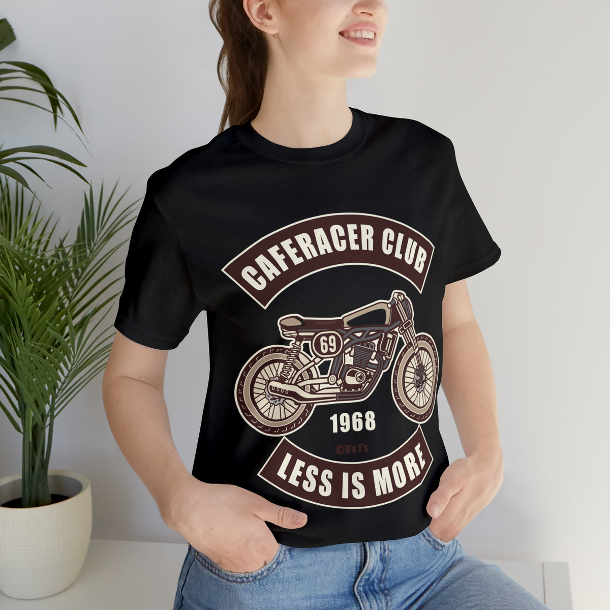 CAFE RACE CLUB Less is More - Unisex Jersey Short Sleeve Tee