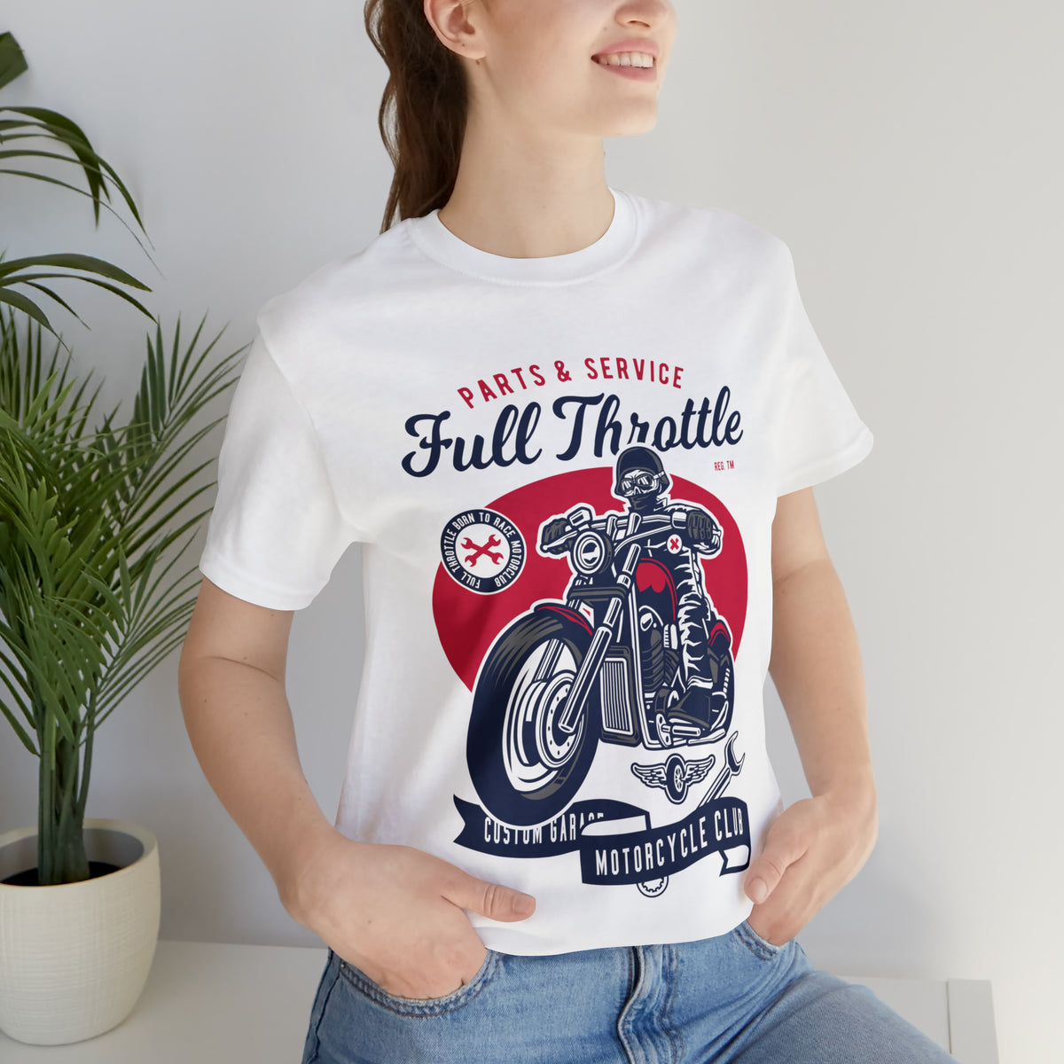 FULL THROTTLE Parts & Service - Unisex Jersey Short Sleeve Tee