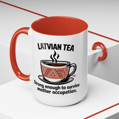 Latvian Tea Mug | Latvian Heritage & Humour Gift | BalticAF