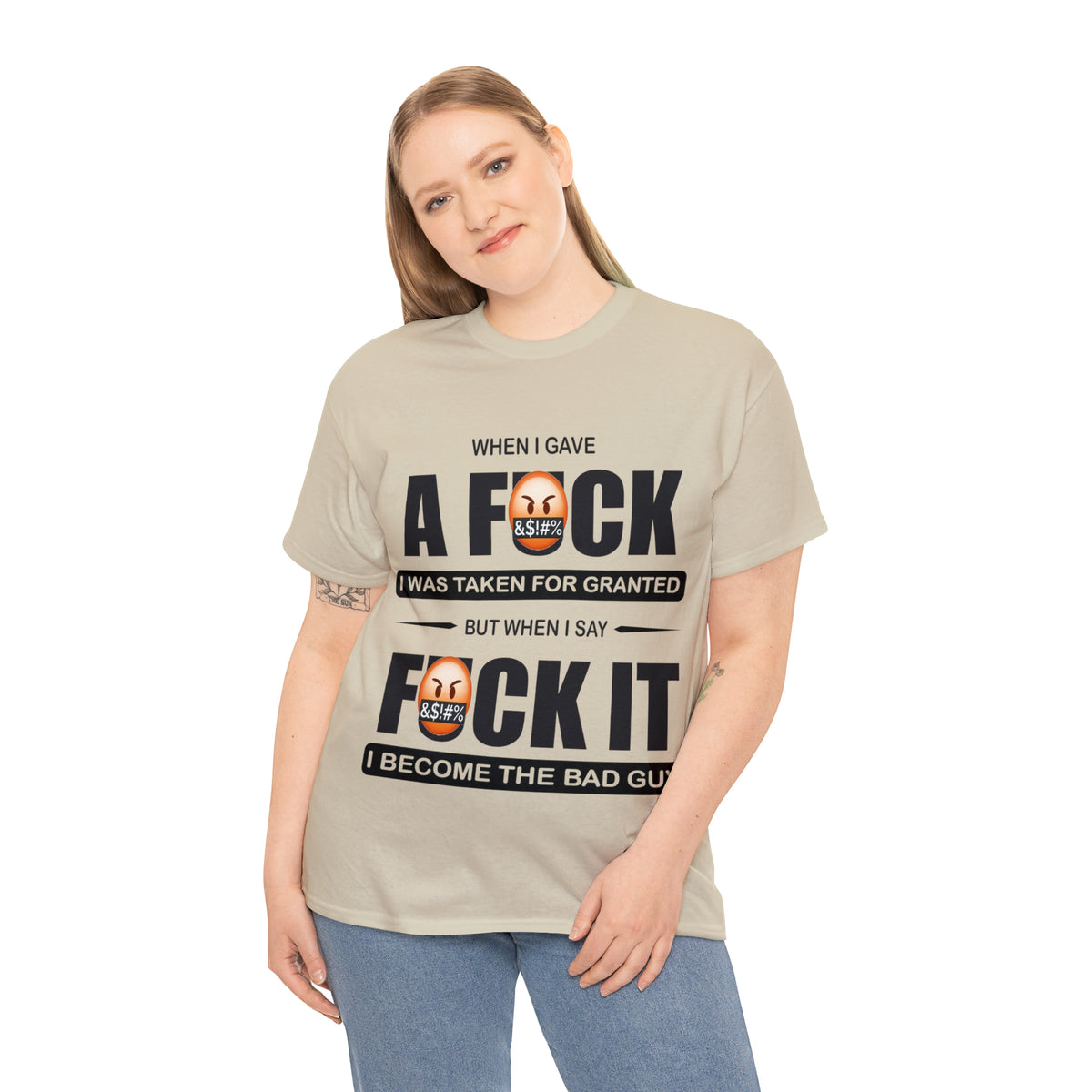 WHEN I GAVE A F***  - Funny Unisex Heavy Cotton Tee - AUS