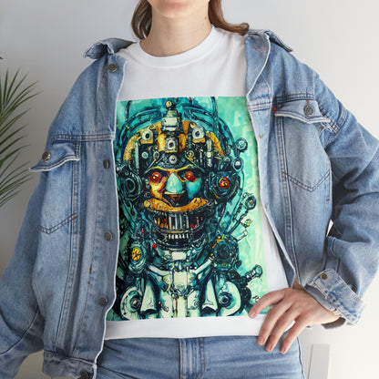 CYBERPUNK STEAMPUNK AUTON - Airt on a Shirt  - Unisex Heavy Cotton Tee - AUS