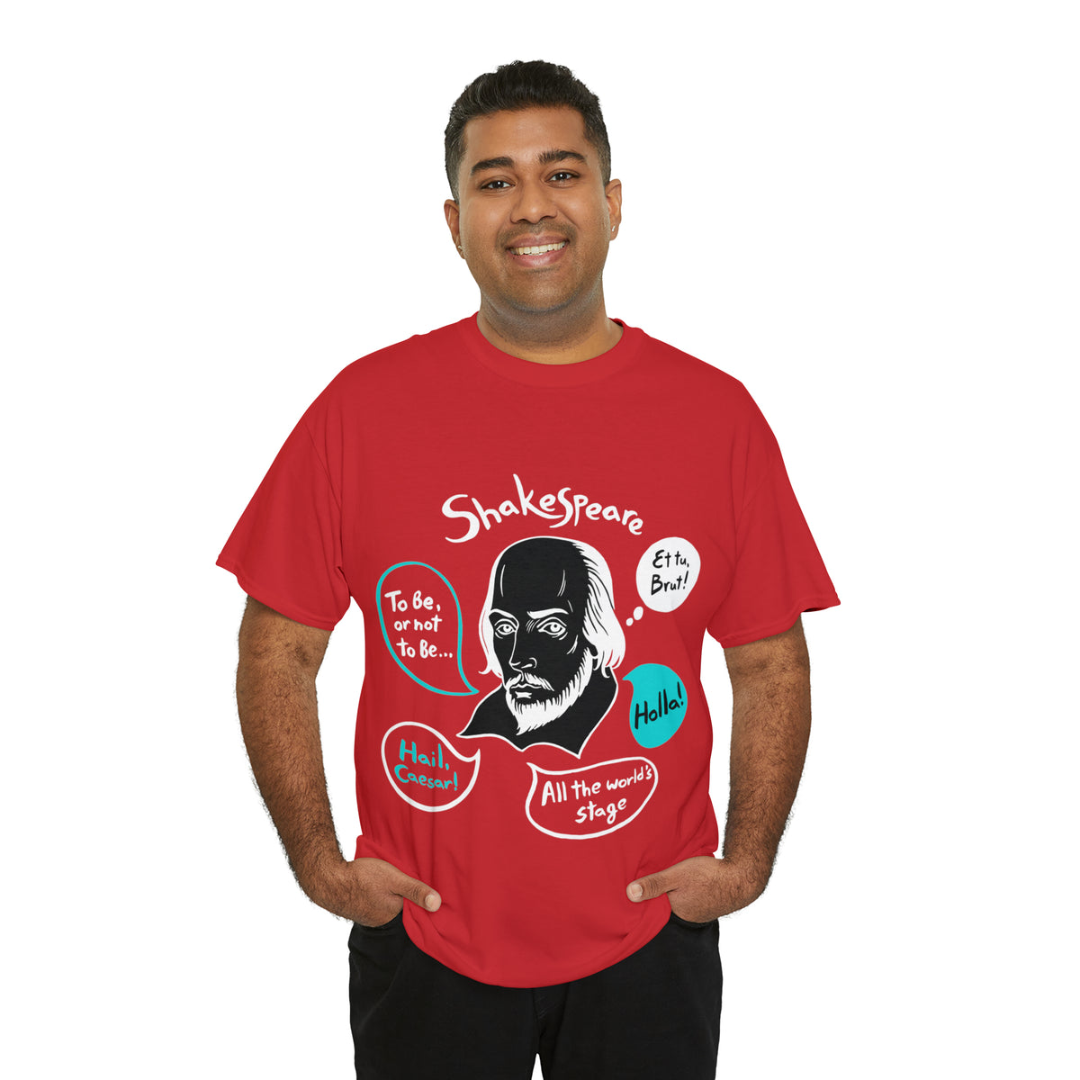 SHAKESPEARE (dark) - Unisex Heavy Cotton Tee
