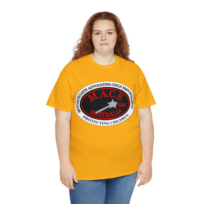 M.A.C.E. Emblem & Back Hands - Unisex Heavy Cotton Tee