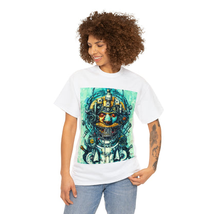 CYBERPUNK STEAMPUNK AUTON - Airt on a Shirt  - Unisex Heavy Cotton Tee - AUS