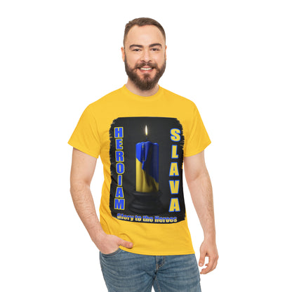 Remembrance Candle - "Heroiam Slava! - Glory to the Heroes" unisex T-shirt