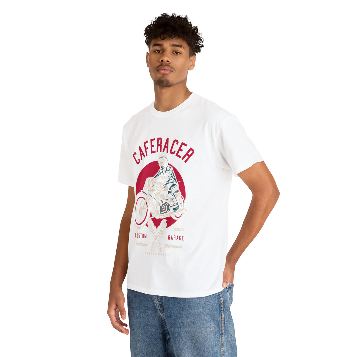 CAFE RACER Custom Garage - Unisex Heavy Cotton Tee