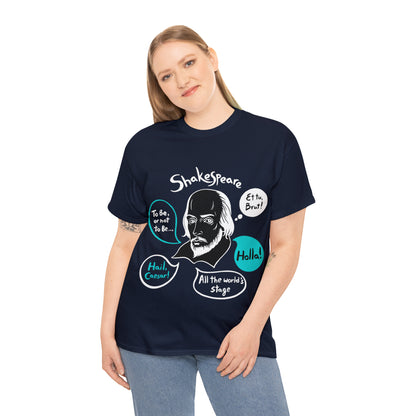SHAKESPEARE (dark) - Unisex Heavy Cotton Tee