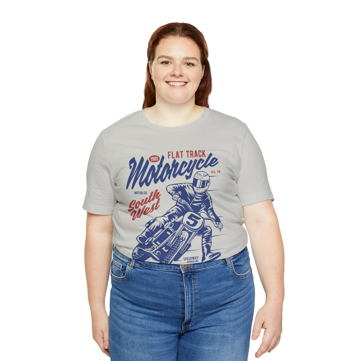 FLAT TRACK MOTORCYCLE - Unisex Jersey Short Sleeve Tee