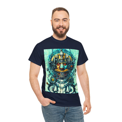 CYBERPUNK STEAMPUNK AUTON - Airt on a Shirt  - Unisex Heavy Cotton Tee - AUS