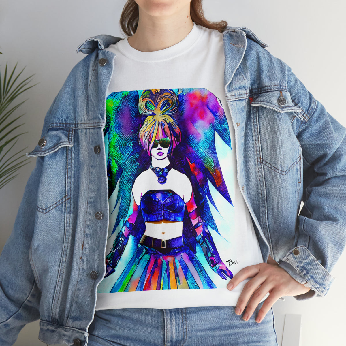 CYBER GIRL - Airt on a Shirt  - Unisex Heavy Cotton Tee - AUS