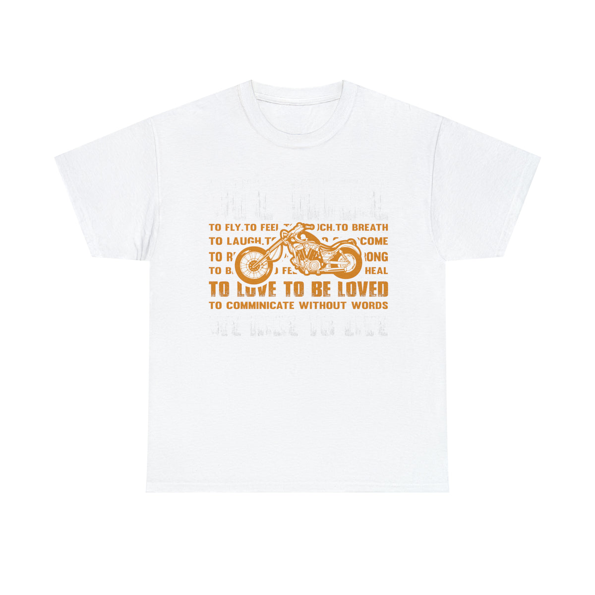 WE RIDE TO LIVE - Printed in the EU - Unisex Heavy Cotton Tee