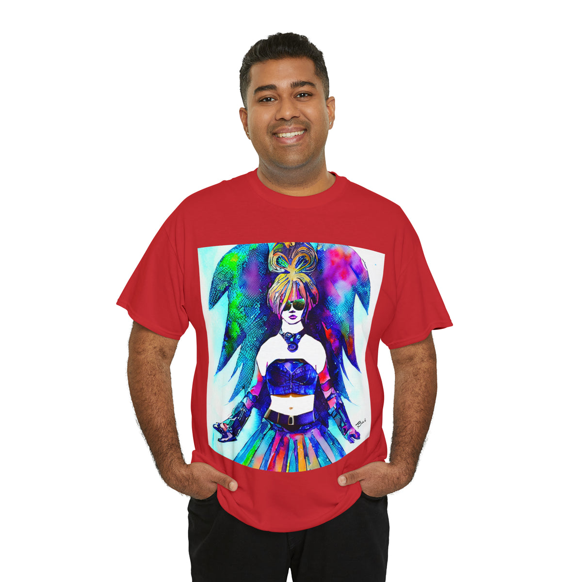 CYBER GIRL - Airt on a Shirt  - Unisex Heavy Cotton Tee - AUS