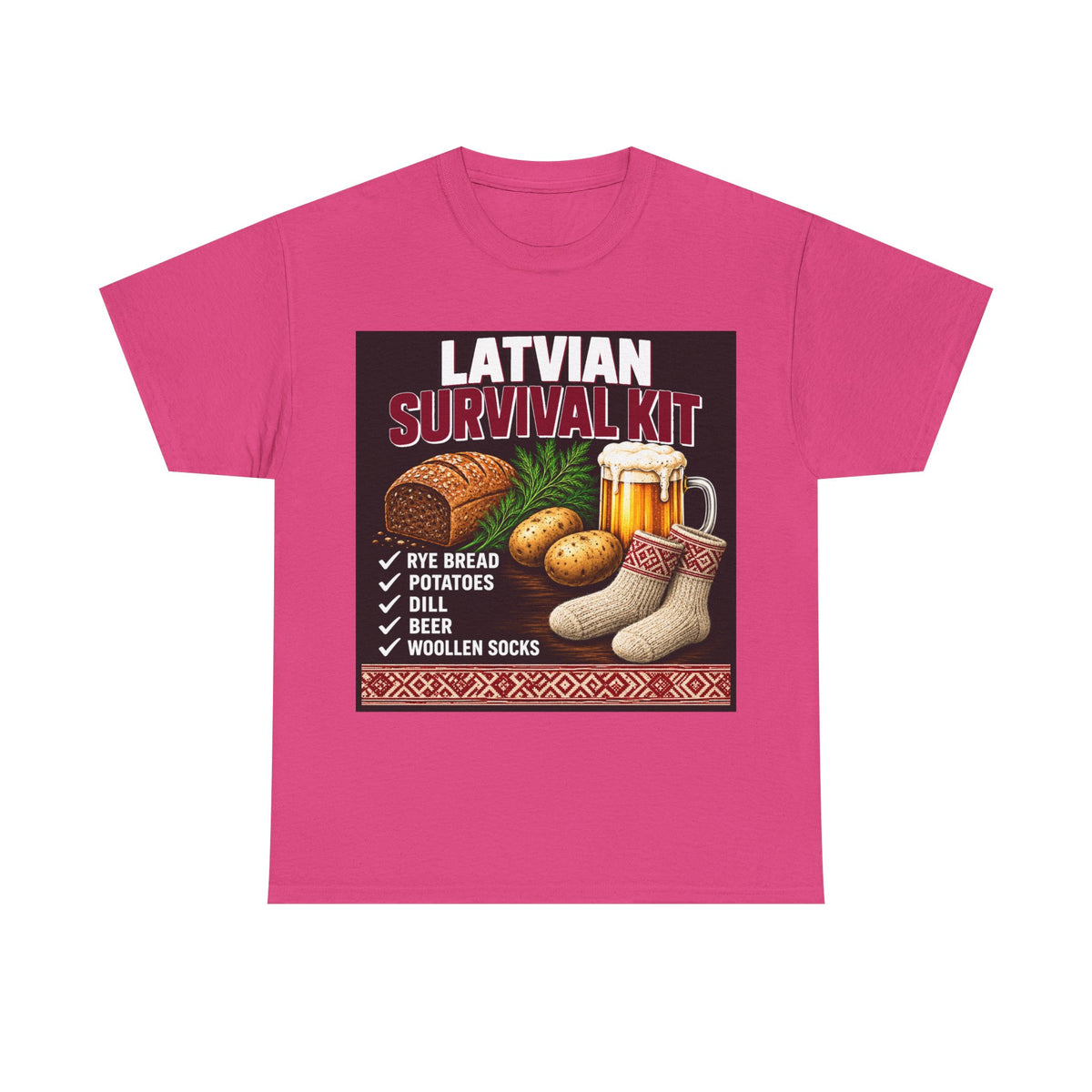 Latvian Survival Kit T-Shirt | Funny Latvian Gift | BalticAF