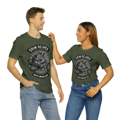 GRIM REAPER Death Motor Club - Unisex Jersey Short Sleeve Tee