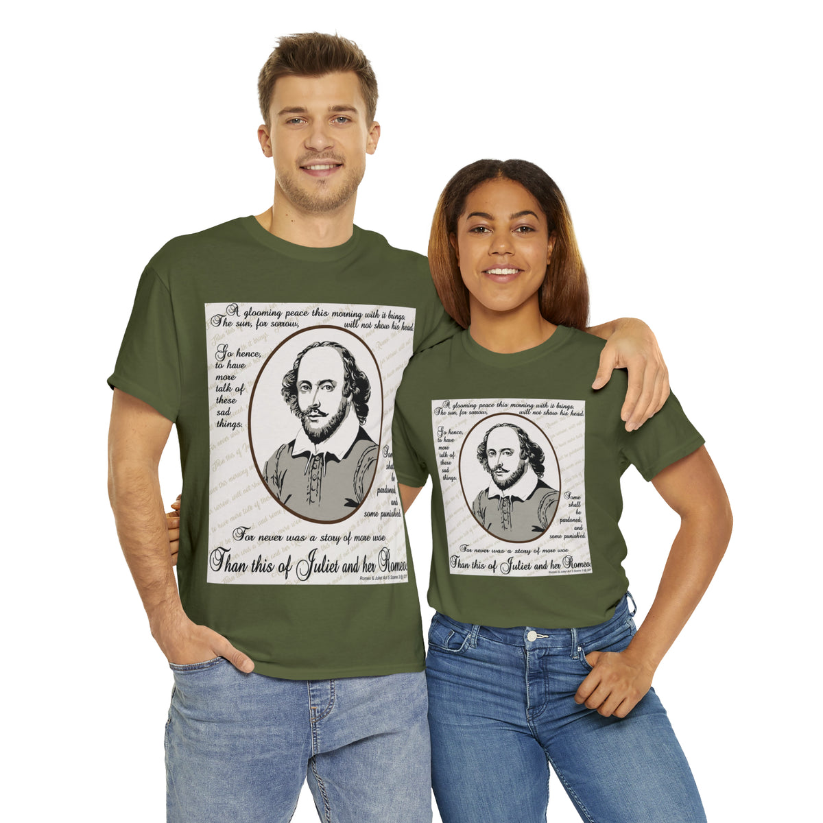 No Greater Tale of Woe... Juliet & Romeo.- Unisex Heavy Cotton Tee