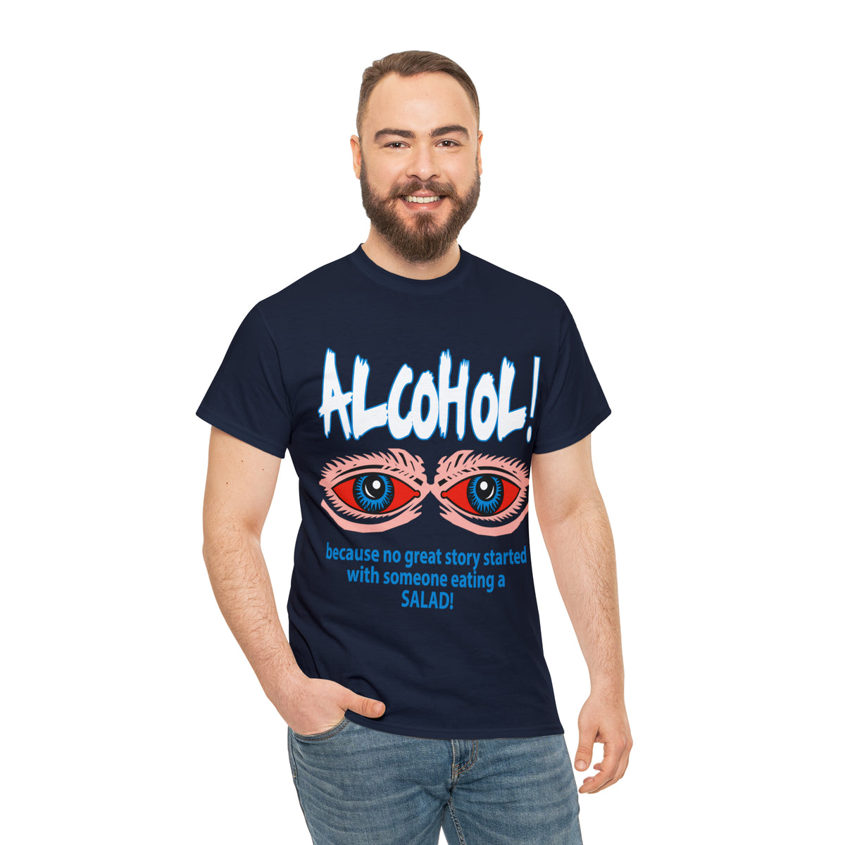 "ALC****" vs Salad  - Funny Shirt - Unisex Heavy Cotton Tee - USA