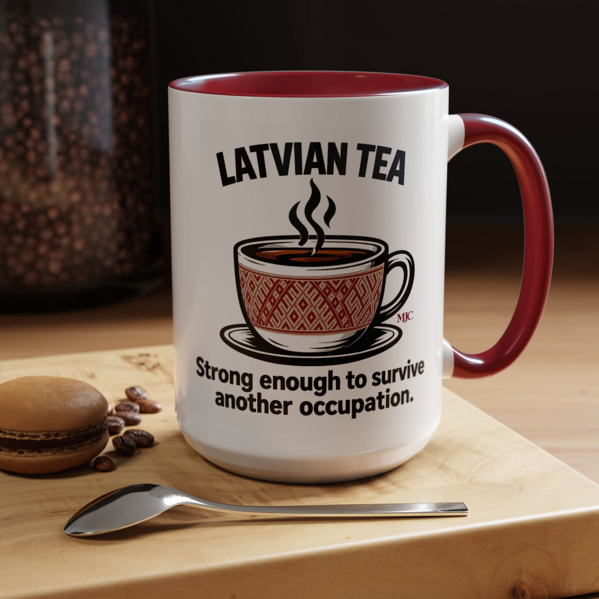 Latvian Tea Mug | Latvian Heritage & Humour Gift | BalticAF