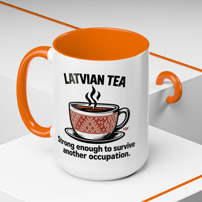Latvian Tea Mug | Latvian Heritage & Humour Gift | BalticAF