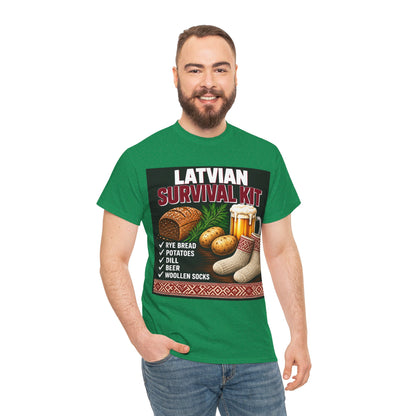 Latvian Survival Kit T-Shirt | Funny Latvian Gift | BalticAF