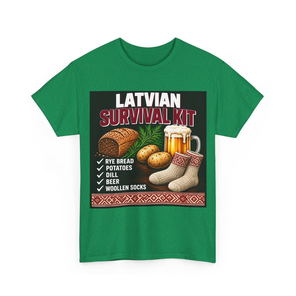 Latvian Survival Kit T-Shirt | Funny Latvian Gift | BalticAF