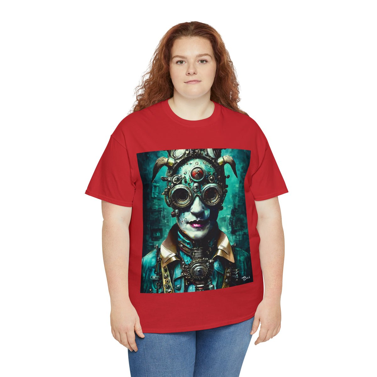 CYBER-STEAMPUNK LORD - Airt on a Shirt  - Unisex Heavy Cotton Tee - AUS