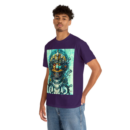 CYBERPUNK STEAMPUNK AUTON - Airt on a Shirt  - Unisex Heavy Cotton Tee - AUS