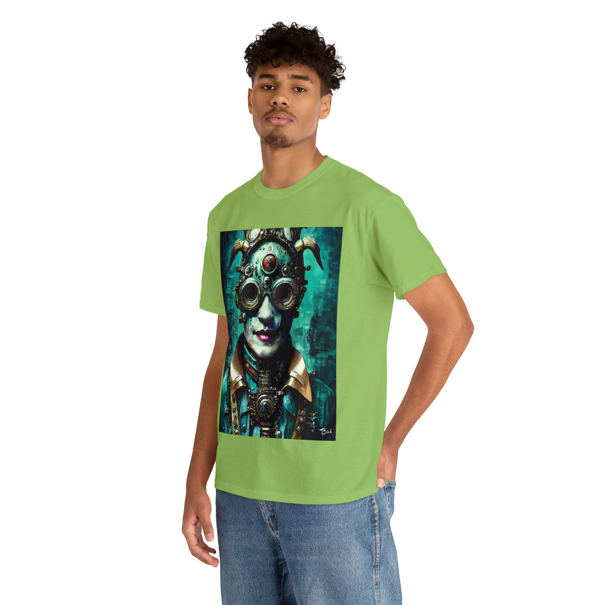 CYBER-STEAMPUNK LORD - Airt on a Shirt  - Unisex Heavy Cotton Tee - AUS