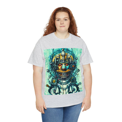 CYBERPUNK STEAMPUNK AUTON - Airt on a Shirt  - Unisex Heavy Cotton Tee - AUS