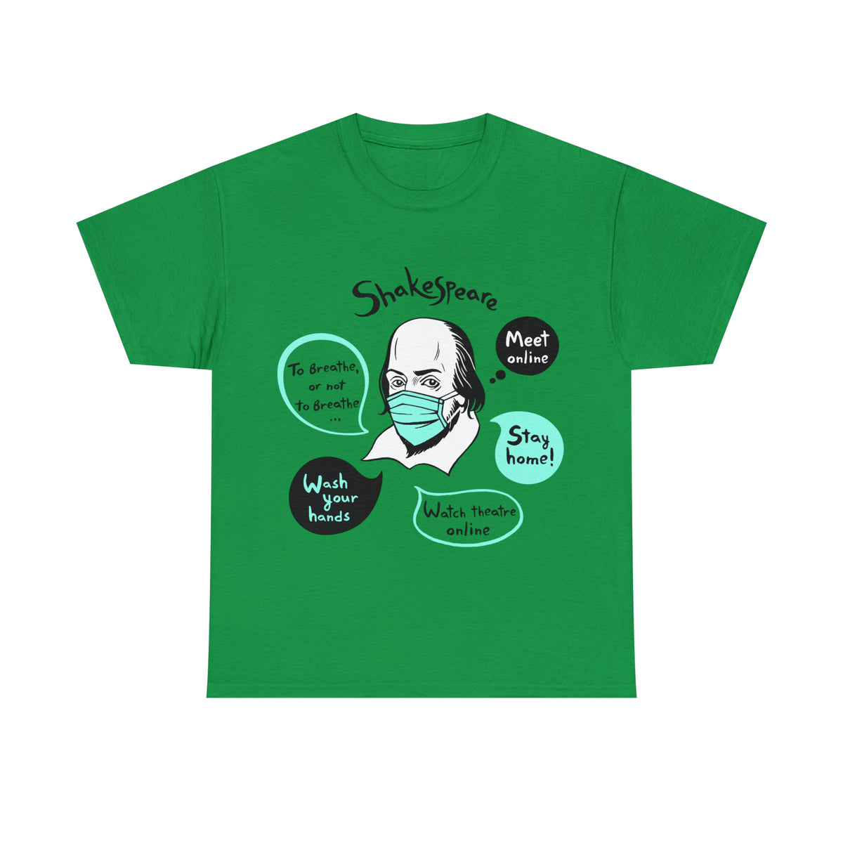 COVID-19 SHAKESPEARE (light) - Unisex Heavy Cotton Tee