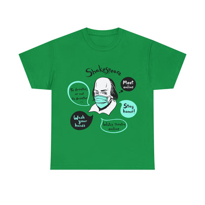 COVID-19 SHAKESPEARE (light) - Unisex Heavy Cotton Tee