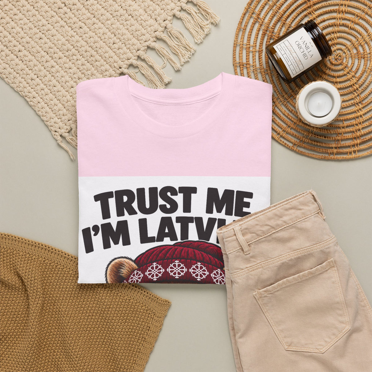 Trust Me I'm Latvian T-Shirt | Funny Pine Marten Gift | BalticAF
