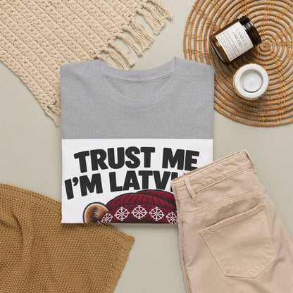 Trust Me I'm Latvian T-Shirt | Funny Pine Marten Gift | BalticAF