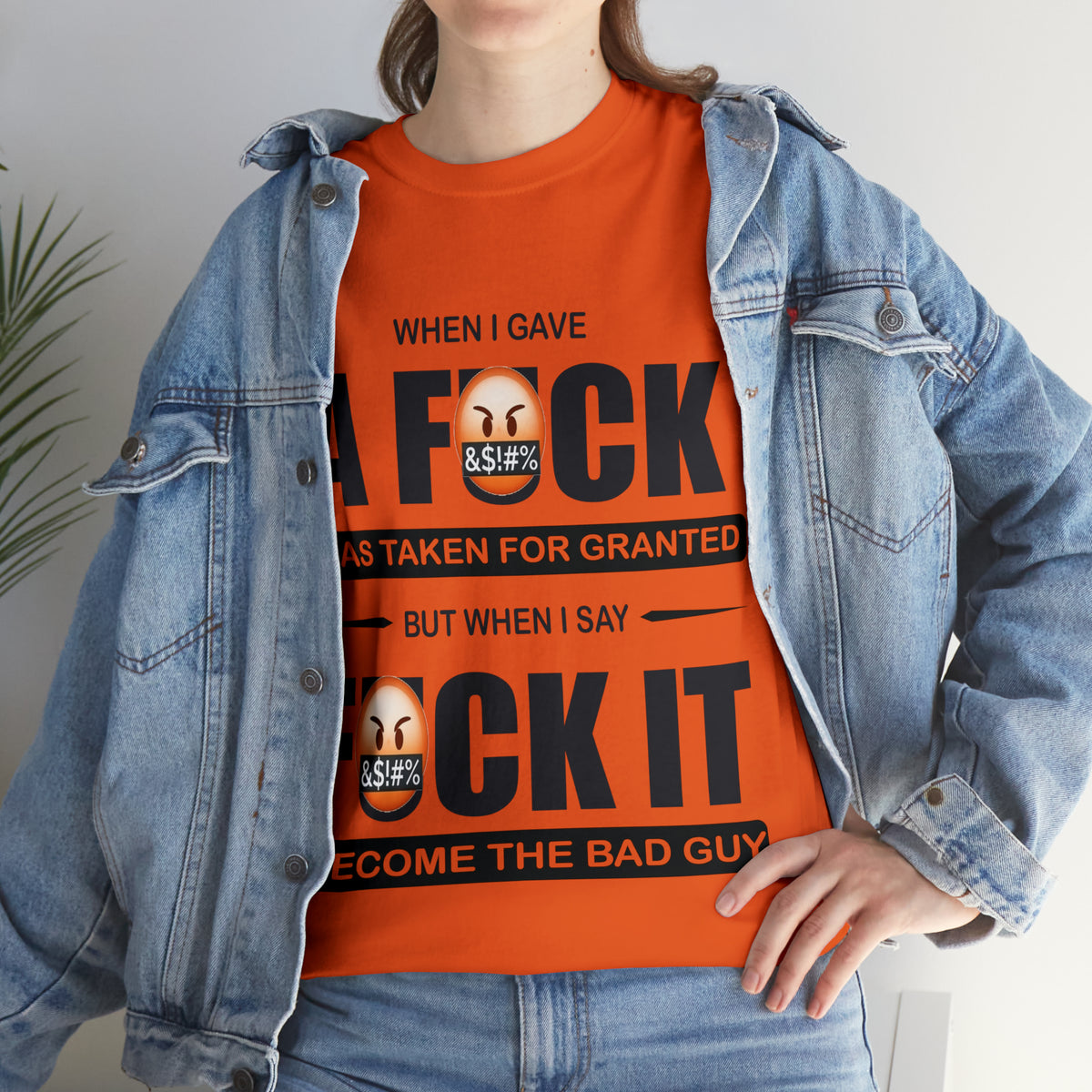 WHEN I GAVE A F***  - Funny Unisex Heavy Cotton Tee - AUS