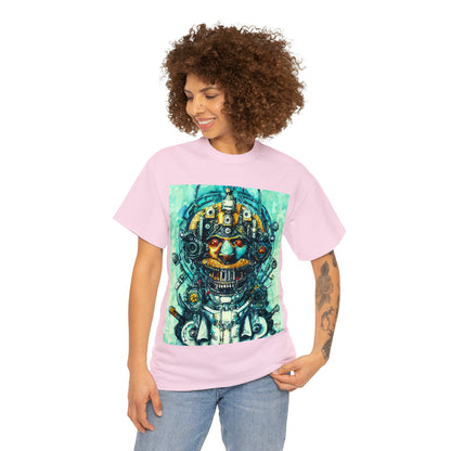 CYBERPUNK STEAMPUNK AUTON - Airt on a Shirt  - Unisex Heavy Cotton Tee - AUS