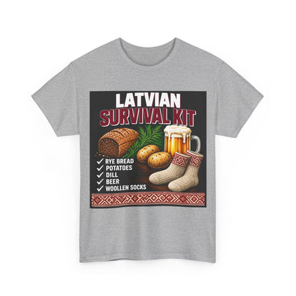 Latvian Survival Kit T-Shirt | Funny Latvian Gift | BalticAF